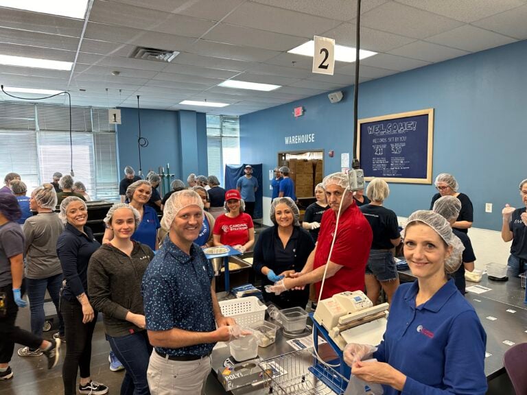 Cardinal Staff Volunteering at FMSC