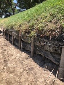 Picture of an in-progress stabilization project for Cardinal Strategies